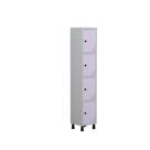 Armário Locker Guarda Volume Aço Light 4 portas 34,5x179,5cm Armário Locker Guarda Volume Aço Light 4 portas 34,5x179,5cm