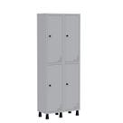 Armário Locker Guarda Volume Aço Light 4 Portas 69x179,5cm