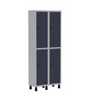 Armário Locker Guarda Volume Aço Light 4 Portas 69x179,5cm