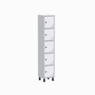Armário Locker Guarda Volume Aço Light 5 Portas 34,5x179,5cm