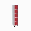 Armário Locker Guarda Volume Aço Light 5 Portas 34,5x179,5cm