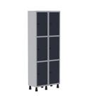 Armário Locker Guarda Volume Aço Light 6 portas 69x179,5cm Armário Locker Guarda Volume Aço Light 6 portas 69x179,5cm