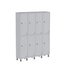 Armário Locker Guarda Volume Aço Light 8 Portas 138x179,5cm