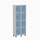 Armário Locker Guarda Volume Aço Light 8 Portas 69x179,5cm Armário Locker Guarda Volume Aço Light 8 Portas 69x179,5cm