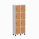 Armário Locker Guarda Volume Aço Light 8 Portas 69x179,5cm Armário Locker Guarda Volume Aço Light 8 Portas 69x179,5cm