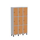 Armário Locker Guarda Volume Aço Light 9 portas 103,5x179,5cm Armário Locker Guarda Volume Aço Light 9 portas 103,5x179,5cm