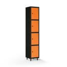 Armário Locker Guarda-volume de Aço 4 Portas com Fecho para Cadeado Vestiário Academia
