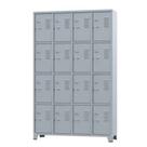 Armário Locker para Vestiário 16 portas Pequenas Cinza