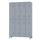 Armário Locker para Vestiário 8 portas grandes Cinza Armário Locker para Vestiário 8 portas grandes Cinza