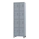 Armário Locker para Vestiário 8 portas Pequenas Cinza Armário Locker para Vestiário 8 portas Pequenas Cinza