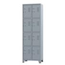 Armário Locker para Vestiário 8 portas Pequenas Cinza Armário Locker para Vestiário 8 portas Pequenas Cinza