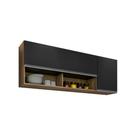 Armário Maya 150cm Freijó com Preto - Belliv Decor