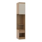 Armário Mesa Cabeceira Guarda Roupa Modulado Selene 40cm MDP Menu Móveis Carvalho