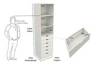 Armário Mirela M39 100% Mdf (closet Lojas Organizador)