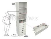 Armário Mirela M42 100% Mdf (closet Lojas Organizador)