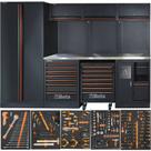 Armário Mobiliário para oficina tampo inox com kit 268 ferramentas - C45PRO 2.0X - Beta