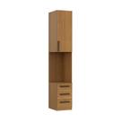 Armário Modular Mesa de Cabeceira 1 Porta 3 Gavetas 100% MDF Trend Altezza
