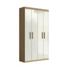 Armário Multiuso 04 Portas MDF Casa Atacama Off White Aramóveis
