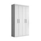 Armário Multiuso 04 Portas MDF Casa Branco Aramóveis