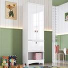Armário Multiuso 2 Portas 1 Gaveta 62cm 100% MDF Pupilo Espresso Móveis Armário Multiuso 2 Portas 1 Gaveta 62cm 100% MDF Pupilo Espresso Móveis