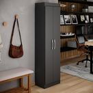 Armário Multiuso 2 Portas 4 Prateleiras Office - Cinza