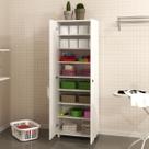 Armário Multiuso 2 Portas 7 Prateleiras Branco Am3108 - Tecno Mobili