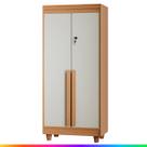 Armário Multiuso 2 Portas com Chave Sapateira Organizador Lavanderia Alto Móveis Bonatto