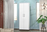 Armário Multiuso 2 Portas com Rodízios Arezzo Branco - Rede Móveis