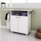 Armário Multiuso 2 Portas com Tábua de Passar TP3000 - Branco