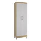 Armário Multiuso 2 Portas Damasco Off White - Poquema
