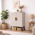 Armário Multiuso 2 Portas Retrô Compacto Organizador Armário Multiuso 2 Portas Retrô Compacto Organizador