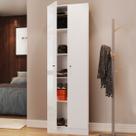 Armário Multiuso 2 Portas Xangai 0696 Branco - Genialflex Armário Multiuso 2 Portas Xangai 0696 Branco - Genialflex
