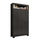 Armário Multiuso 4 Portas 4 Prateleiras NT4040 90cm Preto - Notável