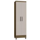 Armário Multiuso 52cm 2 Portas Muniz P11 Castanho/Off White - Mpozenato Armário Multiuso 52cm 2 Portas Muniz P11 Castanho/Off White - Mpozenato