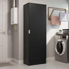 Armário Multiuso 60 Cm 1 Porta Preto Madesa Preto