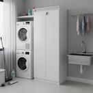 Armário Multiuso 60cm com 3 Prateleiras 2 Portas e Chave Am Armário Multiuso 60cm com 3 Prateleiras 2 Portas e Chave Am