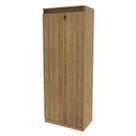 Armário Multiuso 60x160,5cm com 3 Prateleiras 2 Portas e Chave AM3110 Amêndoa