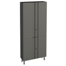 Armário Multiuso Aço Telasul Multibox Cinza/Preto
