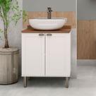Armário Multiuso Acquaflex 2 Portas Small Branco/Fosco - Genialflex
