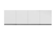 Armário Multiuso Aéreo 150cm 4 Portas Andréia Branco - Ajl Móveis