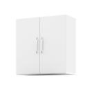 Armário Multiuso Aéreo 2 Portas Parede Suspenso Cozinha Quarto Branco