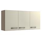 Armário Multiuso Aéreo 3 Portas Essencial Bege/Castanho/Off White Armário Multiuso Aéreo 3 Portas Essencial Bege/Castanho/Off White