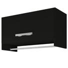 Armário Multiuso Aéreo Cabideiro Grécia Preto - Lyam Decor