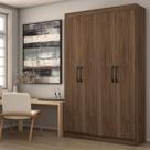 Armário Multiuso Albuquerque 4 Portas 8 Prateleiras Castanho - Panorama Móveis