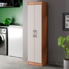 Armário Multiuso Assis 2 Portas Multiuso 4 Prateleiras Castanho/Off White - Pnr Móveis Armário Multiuso Assis 2 Portas Multiuso 4 Prateleiras Castanho/Off White - Pnr Móveis