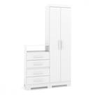 Armário Multiuso Batrol Primacy 2 Portas 4 Gavetas Branco