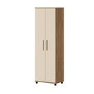 Armário Multiuso Canadá 2 Portas Amêndoa Off White