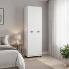 Armário Multiuso Clean 4 Portas 6 Nichos Organizador Lavanderia Quarto Cozinha Envio Imediato