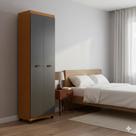 Armário Multiuso Clean 4 Portas 6 Nichos Organizador Lavanderia Quarto Cozinha Envio Imediato