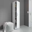 Armário Multiuso com 1 Porta 182cm MDP 0802 Menu Móveis Branco